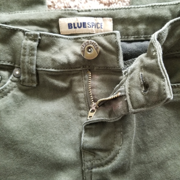 Blue Spice Olive High Waist Skinny Jeggings Size 0 - Picture 9 of 11